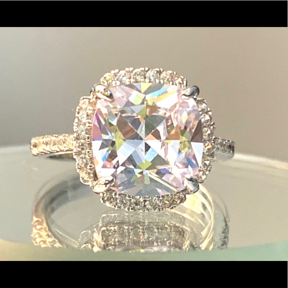 Moissanite diamond ring